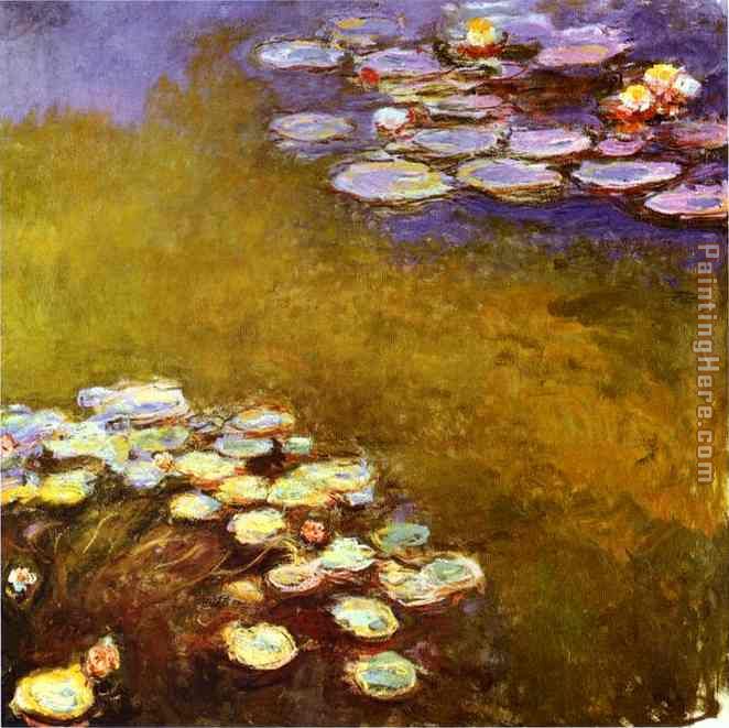 Water-Lilies 1917 painting - Claude Monet Water-Lilies 1917 art painting